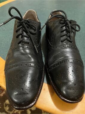 Gordon Rush Classic Black Men's Brogue Oxford Shoes 10M